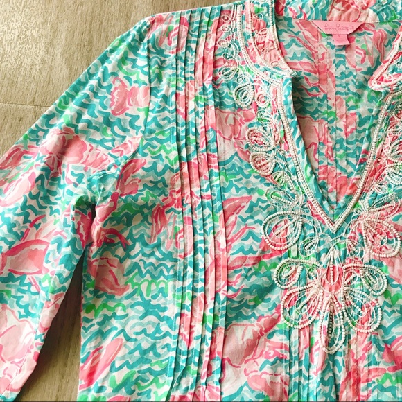 Lilly Pulitzer Sarasota Tunic Lobstah Roll - Picture 4 of 7